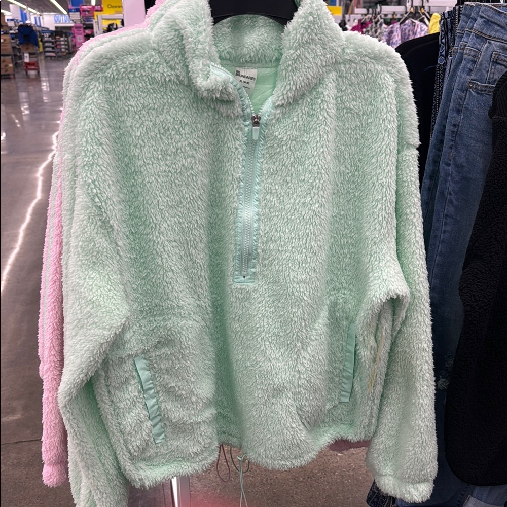 Mint Green Women’s Fleece Jacket